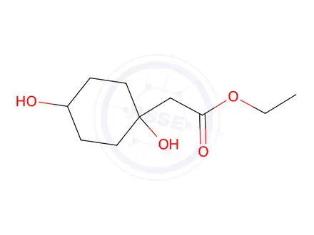 Chemical structure of Ethyl 2-(1,4-dihydroxycyclohexyl)acetate