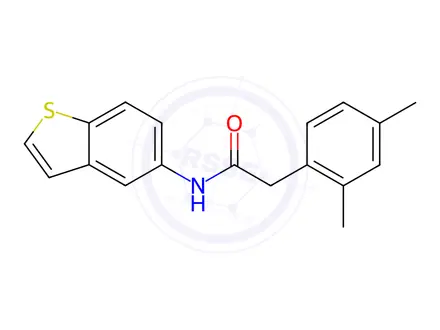 Chemical structure of N-(Benzo[b]thiophen-5-yl)-2-(2,4-dimethylphenyl)acetamide