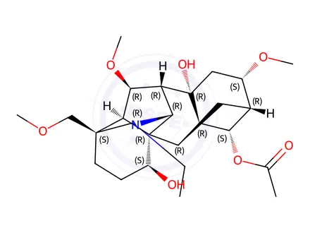 Chemical structure of 14-Acetylneoline