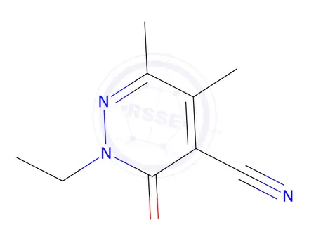 Chemical structure of 2-Ethyl-5,6-dimethyl-3-oxo-2,3-dihydropyridazine-4-carbonitrile