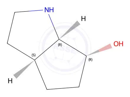 Chemical structure of rac-(3aR,6S,6aS)-octahydrocyclopenta[b]pyrrol-6-ol hydrochloride