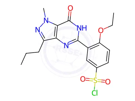 Chemical structure of Sildenafil Chlorosulfonyl Impurity