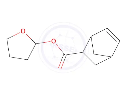 Chemical structure of 2-TETRAHYDROFURANYLOXY CARBONYL 5-NORBORNENE
