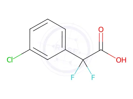 Chemical structure of 2-(3-Chlorophenyl)-2,2-difluoroacetic acid