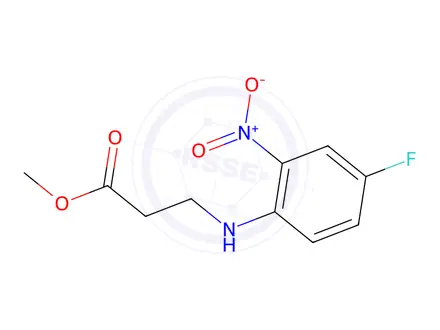 Chemical structure of methyl 3-[(4-fluoro-2-nitrophenyl)amino]propanoate