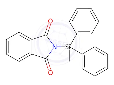 Chemical structure of N-(Methyldiphenylsilyl)phthalimide