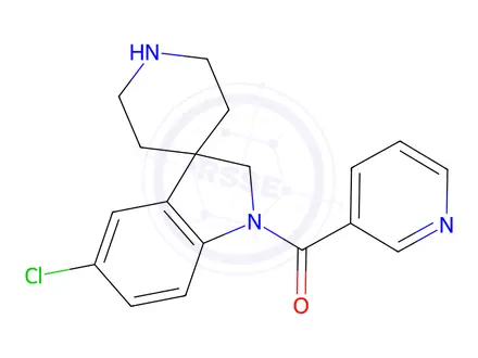 Chemical structure of (5-Chlorospiro[indoline-3,4'-piperidin]-1-yl)(pyridin-3-yl)methanone