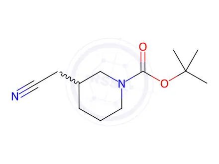 Chemical structure of 1-Boc-3-(cyanomethyl)piperidine