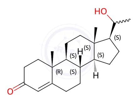 Chemical structure of 20-Dihydroprogesterone