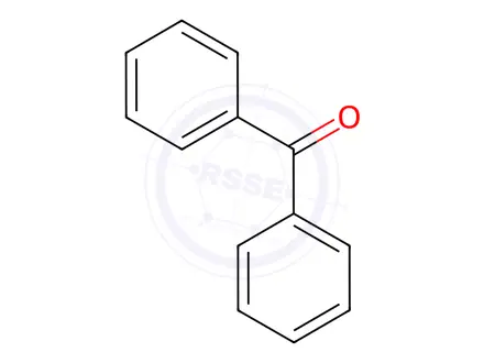 Chemical structure of Benzophenone