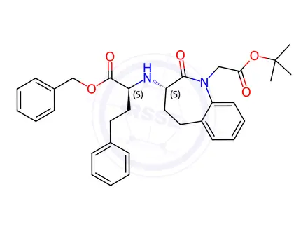 Chemical structure of Benazeprilat Benzyl Ester (Glycine)tert-butyl Ester