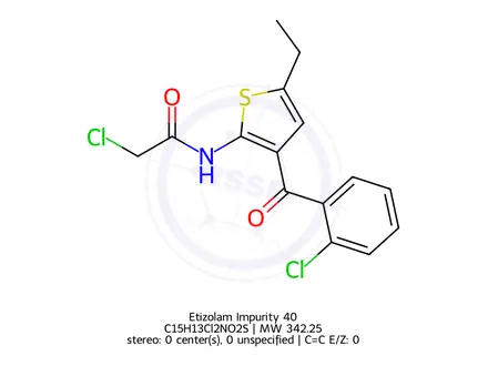 Chemical structure of Etizolam Impurity 40