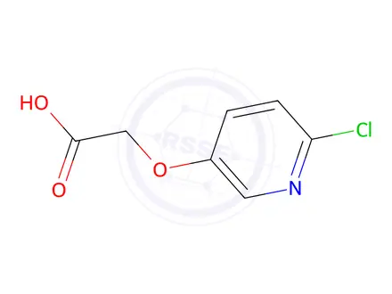 Chemical structure of 2-((6-Chloropyridin-3-yl)oxy)acetic acid