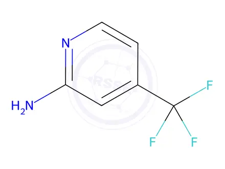Chemical structure of 2-Amino-4-(trifluoromethyl)pyridine