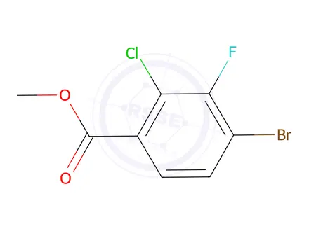 Chemical structure of Methyl 4-bromo-2-chloro-3-fluorobenzoate