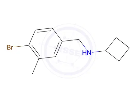 Chemical structure of N-(4-bromo-3-methylbenzyl)cyclobutanamine