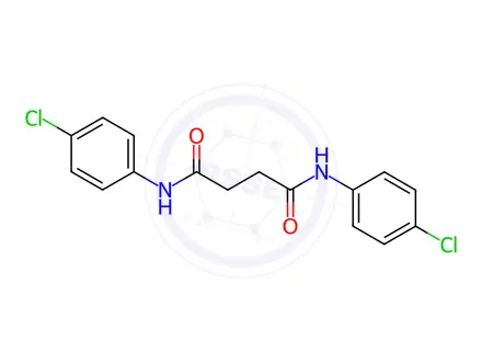 Chemical structure of N1,N4-bis(4-chlorophenyl)succinamide
