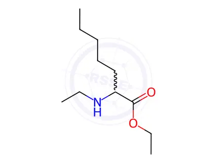 Chemical structure of Ethyl 2-(ethylamino)heptanoate
