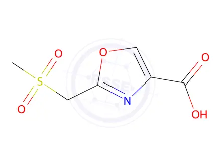 Chemical structure of 2-[(Methylsulfonyl)methyl]-oxazole-4-carboxylic Acid