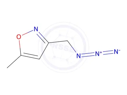 Chemical structure of 3-(azidomethyl)-5-methyl-1,2-oxazole