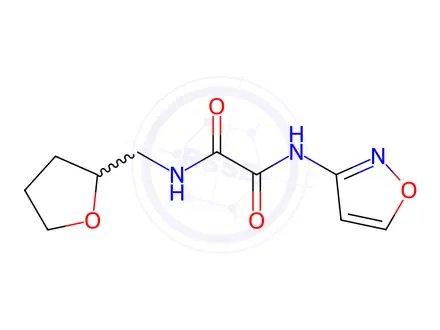 Chemical structure of N1-(Isoxazol-3-yl)-N2-((tetrahydrofuran-2-yl)methyl)oxalamide