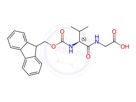 Chemical structure of Fmoc-Val-Gly-OH