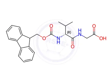 Chemical structure of Fmoc-D-Val-Gly-OH