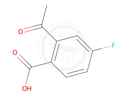 Chemical structure of 2-Acetyl-4-fluorobenzoic acid