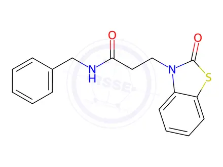 Chemical structure of N-Benzyl-3-(2-oxobenzo[d]thiazol-3(2H)-yl)propanamide