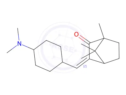 Chemical structure of 1,7,7-Trimethyl-3-(4-dimethylamino)benzylidene(2,2,1)-bicyclo-2-heptanone