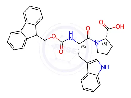 Chemical structure of Fmoc-Trp-Pro-OH