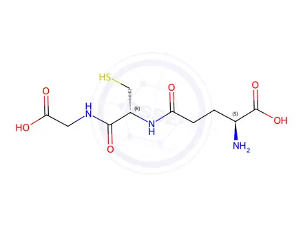Chemical structure of Glutathione