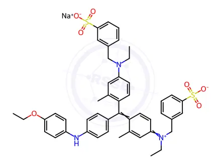 Chemical structure of Acid blue 90