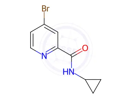Chemical structure of 4-Bromo-N-cyclopropylpicolinamide