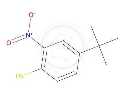 Chemical structure of 4-tert-butyl-2-nitrobenzenethiol
