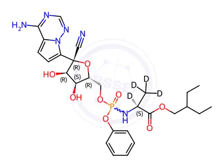 Chemical structure of Remdesivir-d4