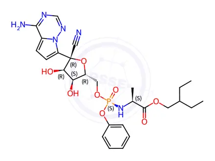 Chemical structure of Remdesivir