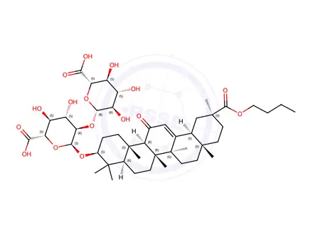 Chemical structure of Glycyrrhizic Acid Impurity 44