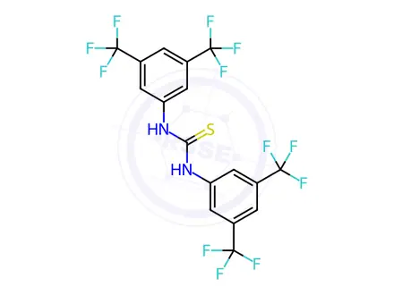 Chemical structure of 1,3-Bis[3,5-bis(trifluoromethyl)phenyl]thiourea