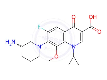 Chemical structure of Balofloxacin Impurity 2