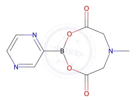 Chemical structure of 6-Methyl-2-(pyrazin-2-yl)-1,3,6,2-dioxazaborocane-4,8-dione