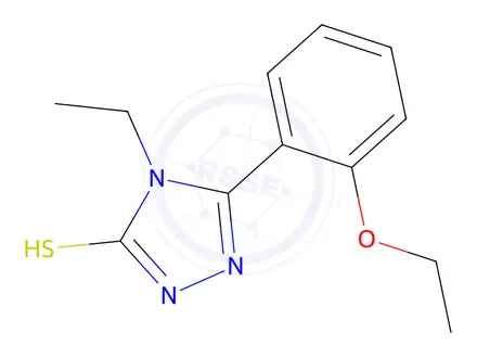 Chemical structure of 5-(2-Ethoxyphenyl)-4-ethyl-4H-1,2,4-triazole-3-thiol