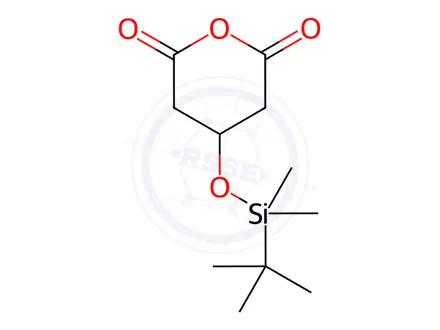 Chemical structure of 3-[(tert-Butyldimethylsilyl)oxy]glutaric Anhydride