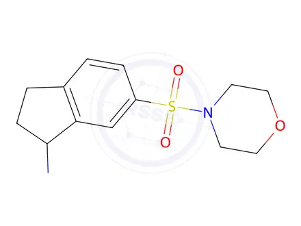 Chemical structure of 6-(Morpholine-4-sulfonyl)-indan-1-ylamine