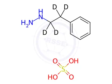 Chemical structure of Phenelzine-d4 Sulfate