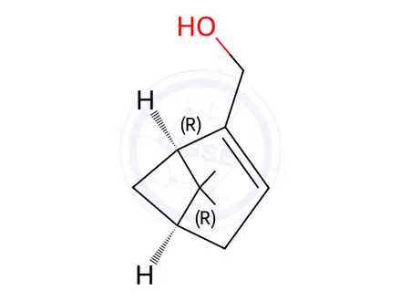 Chemical structure of (-)-Myrtenol
