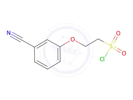 Chemical structure of 2-(3-Cyanophenoxy)ethane-1-sulfonyl chloride