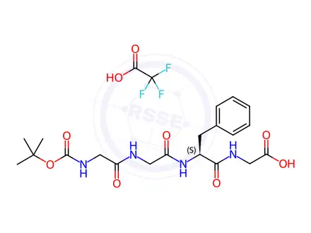 Chemical structure of Boc-Gly-Gly-Phe-Gly-OH TFA