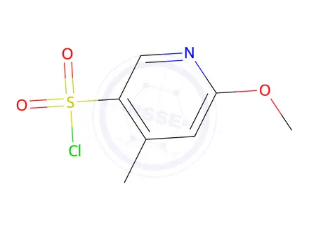 Chemical structure of 6-Methoxy-4-methylpyridine-3-sulfonyl chloride