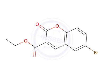 Chemical structure of Ethyl 6-bromo-2-oxo-2H-chromene-3-carboxylate